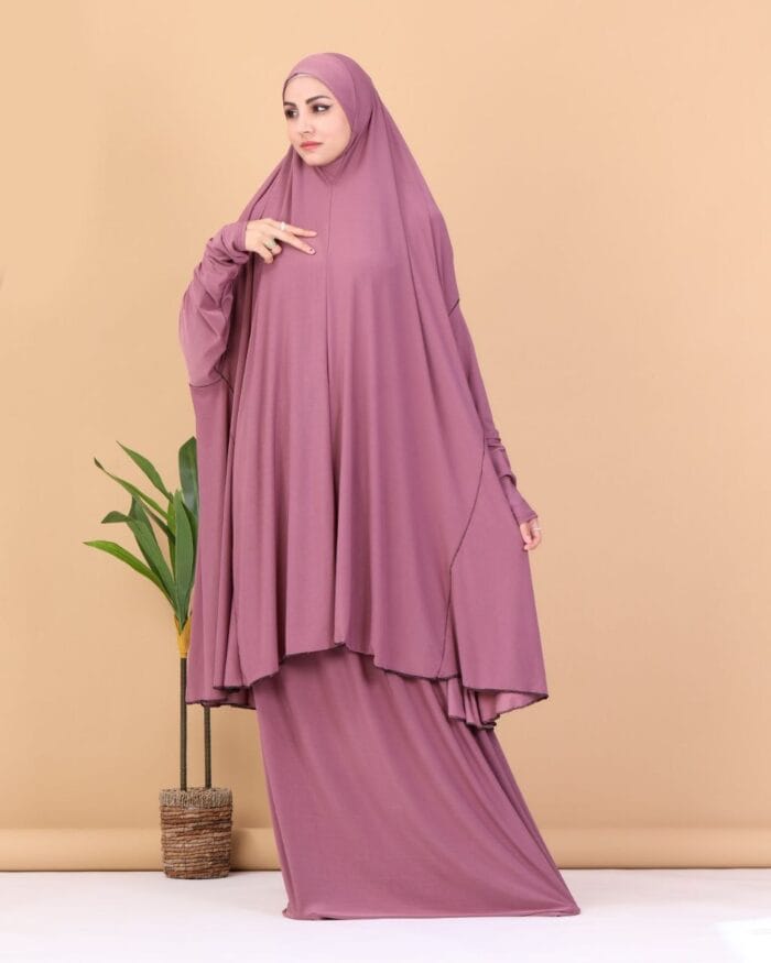 ⁦طقم صلاة طويل – خامة لايكرا مريحة وألوان رائعة⁩ - الصورة ⁦5⁩