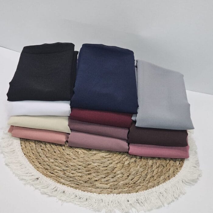 ⁦شال جورجيت سادة⁩ - الصورة ⁦4⁩