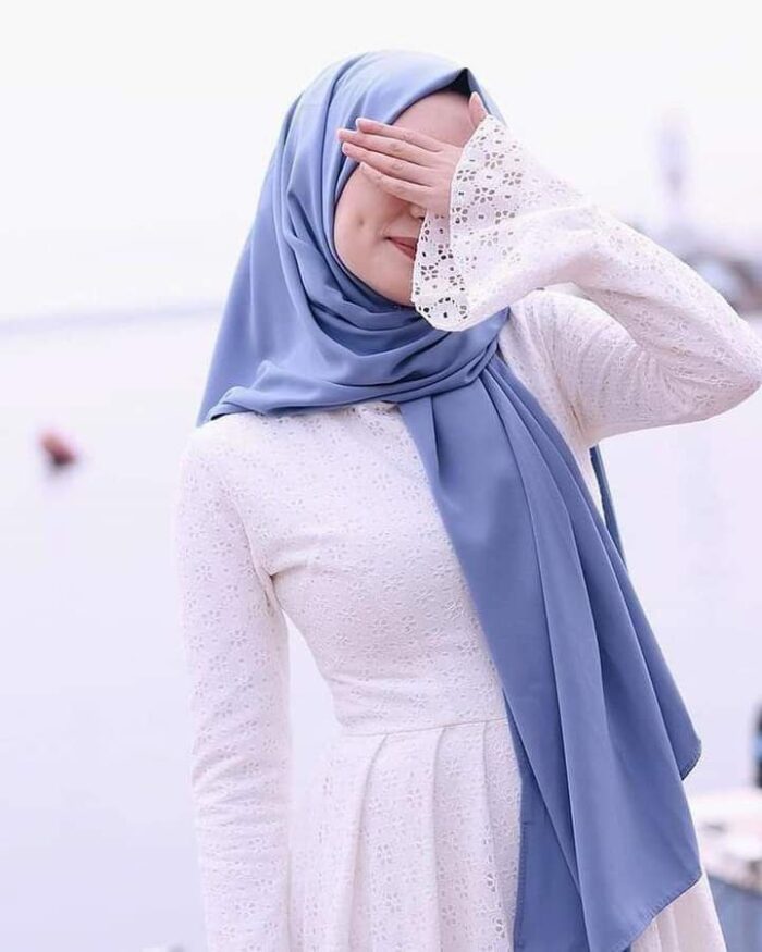 ⁦شال جورجيت سادة⁩ - الصورة ⁦3⁩