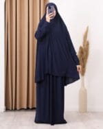 طقم صلاة مع ببيونة قماش لايكرا - الصورة 3