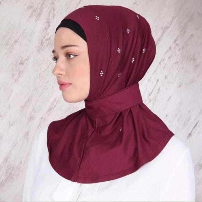 ⁦حجاب كبسات سادة مع كريستال ✨⁩ - الصورة ⁦4⁩