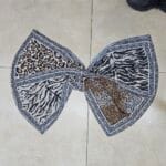 ⁦شال جورجيت خامة ثقيلة تايجر متوفر ذهبي و الفضي⁩ - الصورة ⁦3⁩