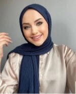 ⁦حجاب ماليزي مخطط لف⁩ - الصورة ⁦3⁩