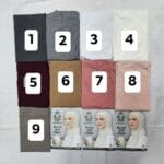 ⁦حجاب تركي جديد قطعتين قماش لايكرا⁩ - الصورة ⁦2⁩